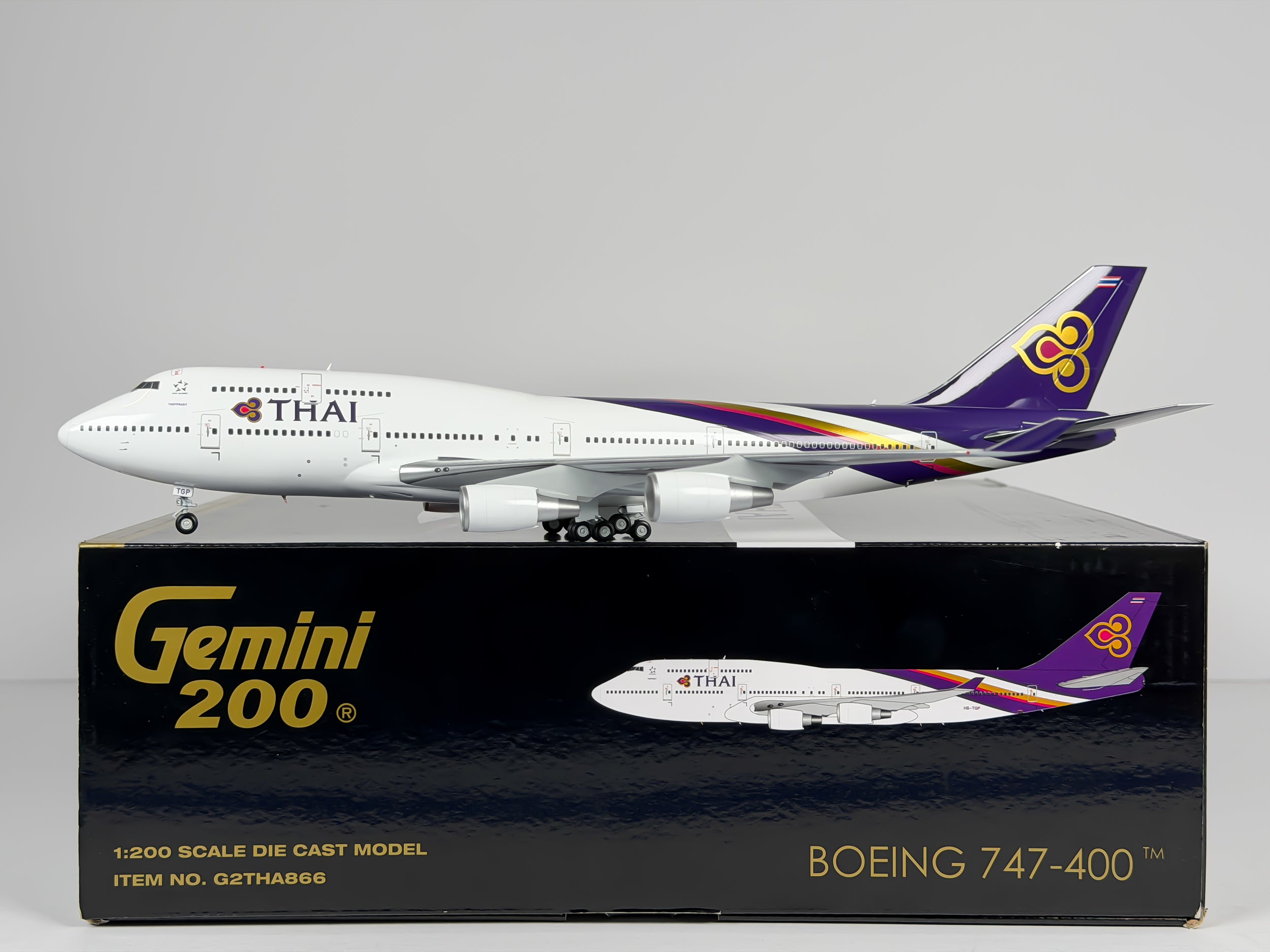 Thai Airways Boeing 747-400 1:200 Gemini Jets HS-TGP (G2THA866)