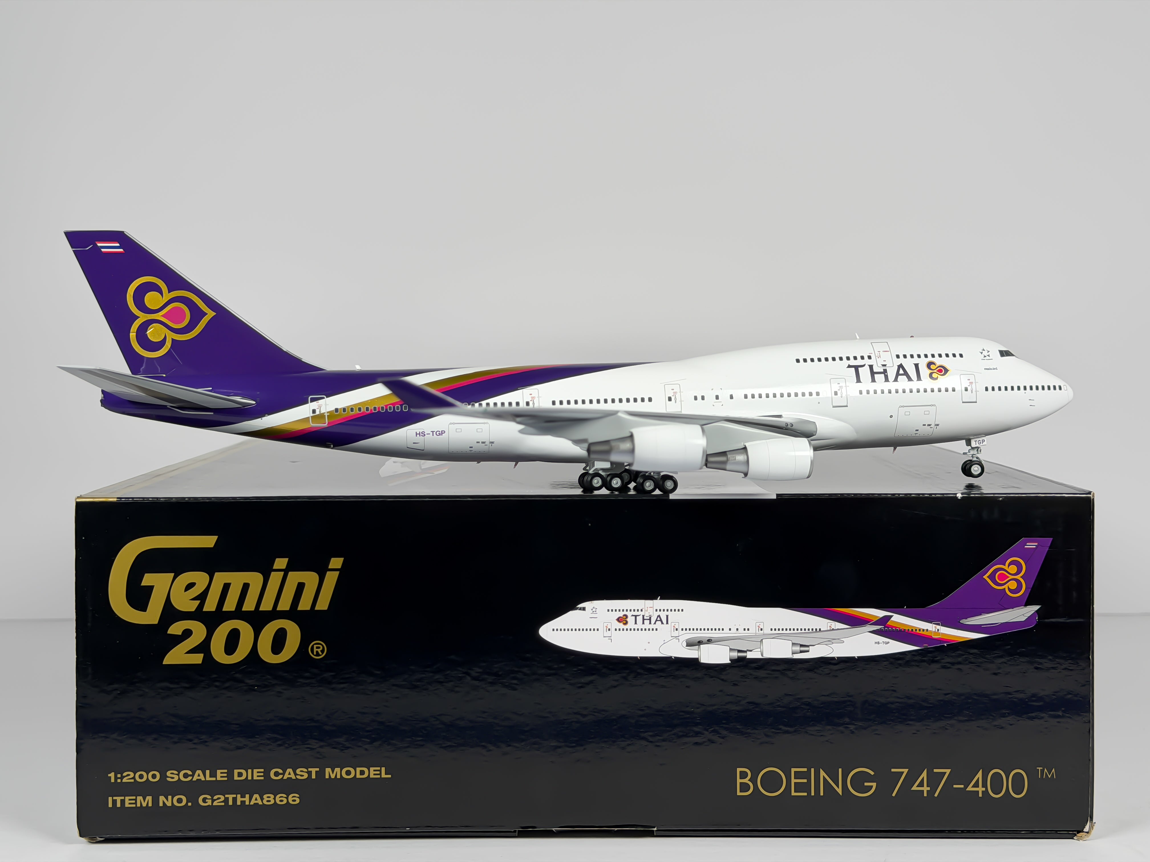 Thai Airways Boeing 747-400 1:200 Gemini Jets HS-TGP (G2THA866)