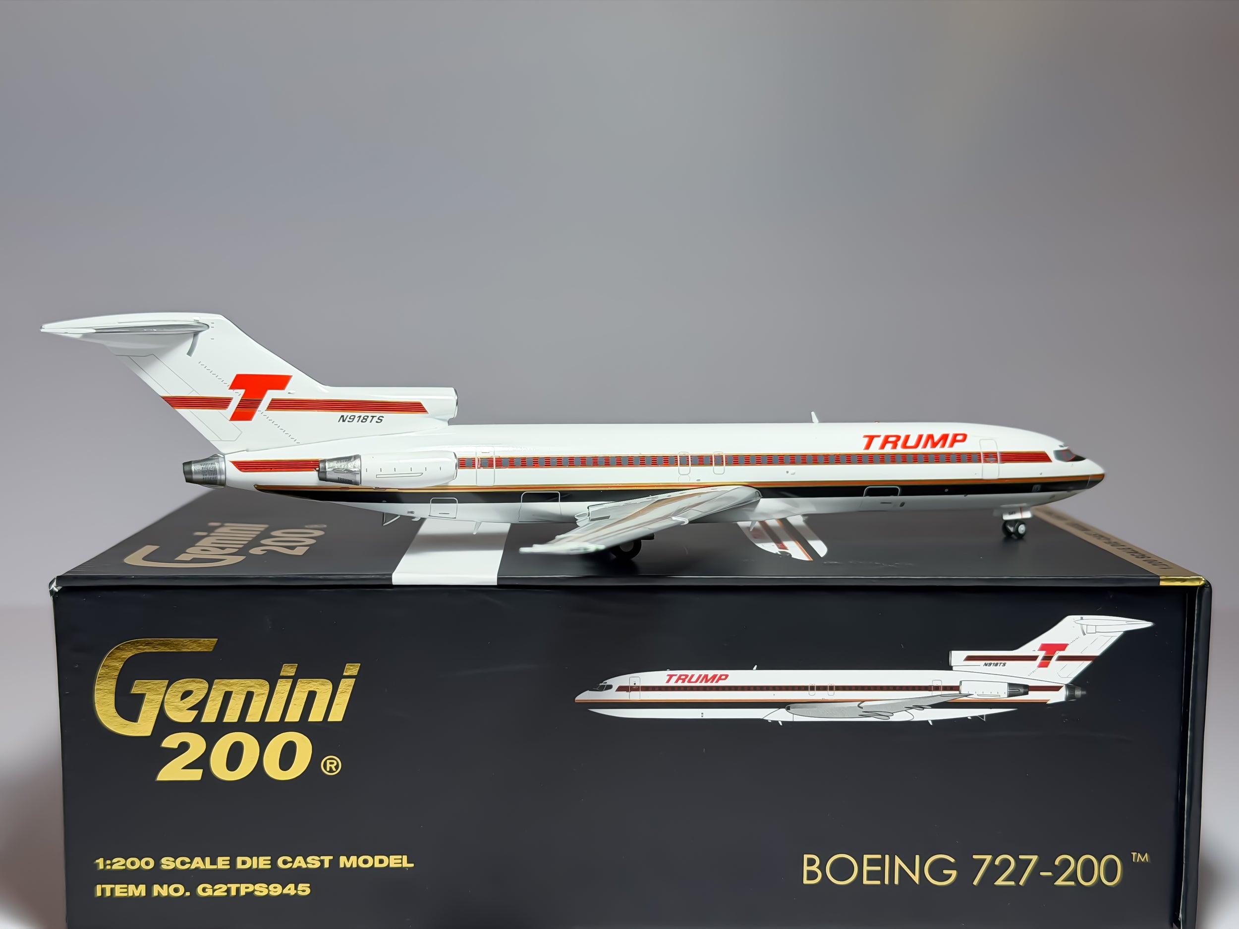 Trump Shuttle Boeing 727-200 1:200 Gemini Jets N918TS (G2TPS945)