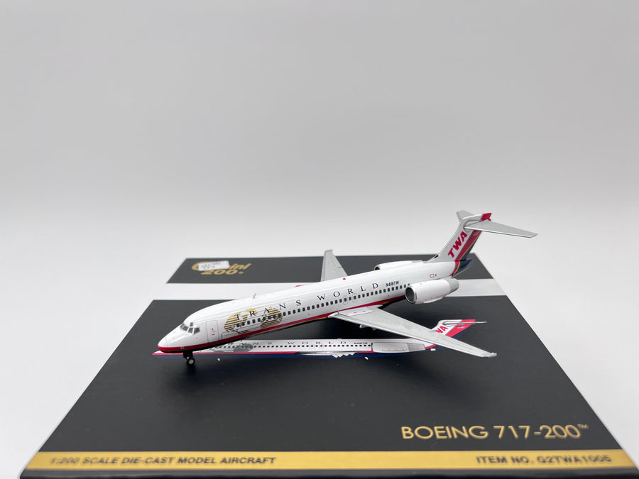 Gemini Jets 1:200 TWA Trans World Boeing 717-200 N418TW last colors G2TWA1005