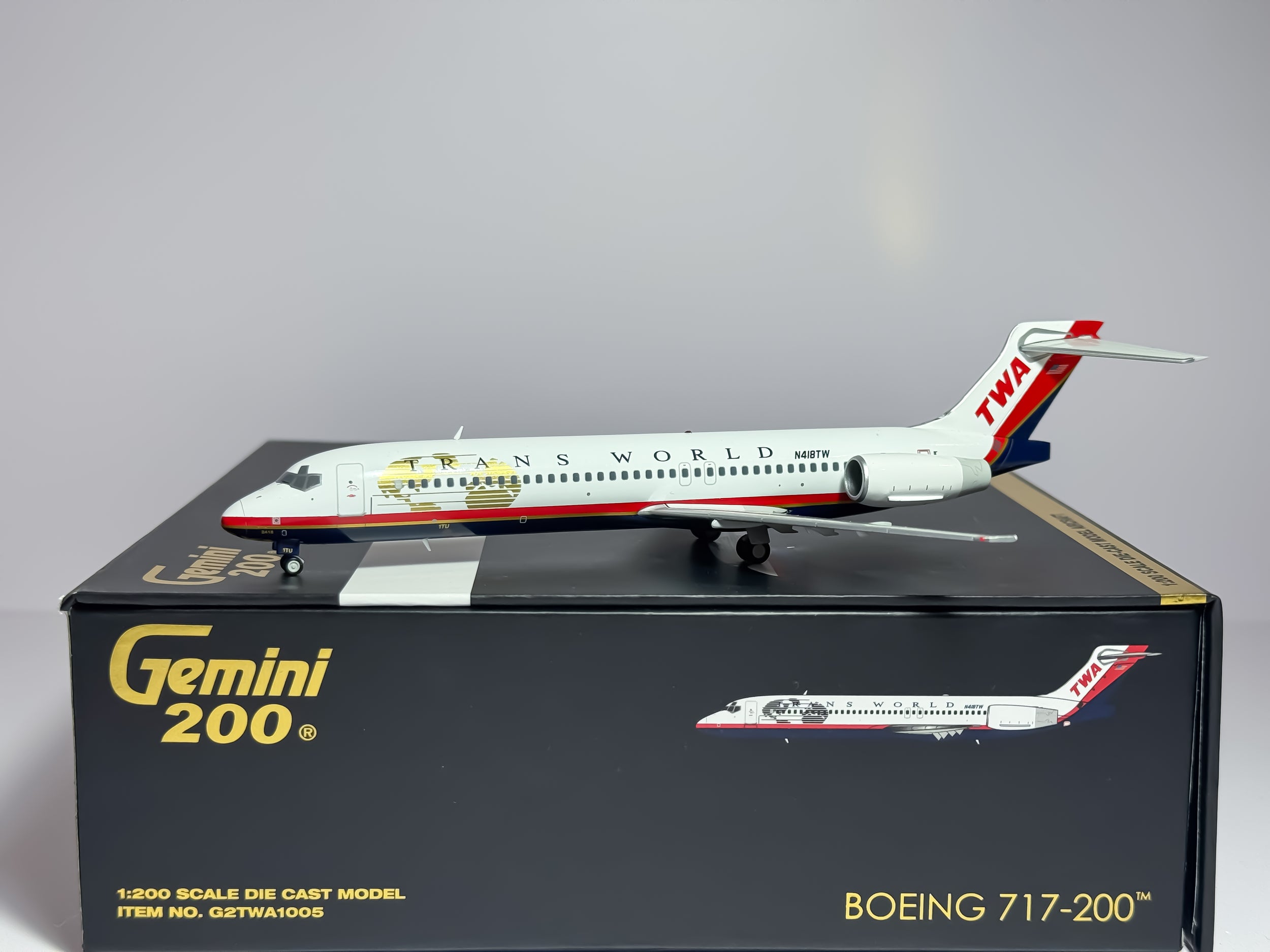 Trans World Airlines (TWA) Boeing 717-200 1:200 Gemini Jets N418TW (G2TWA1005)