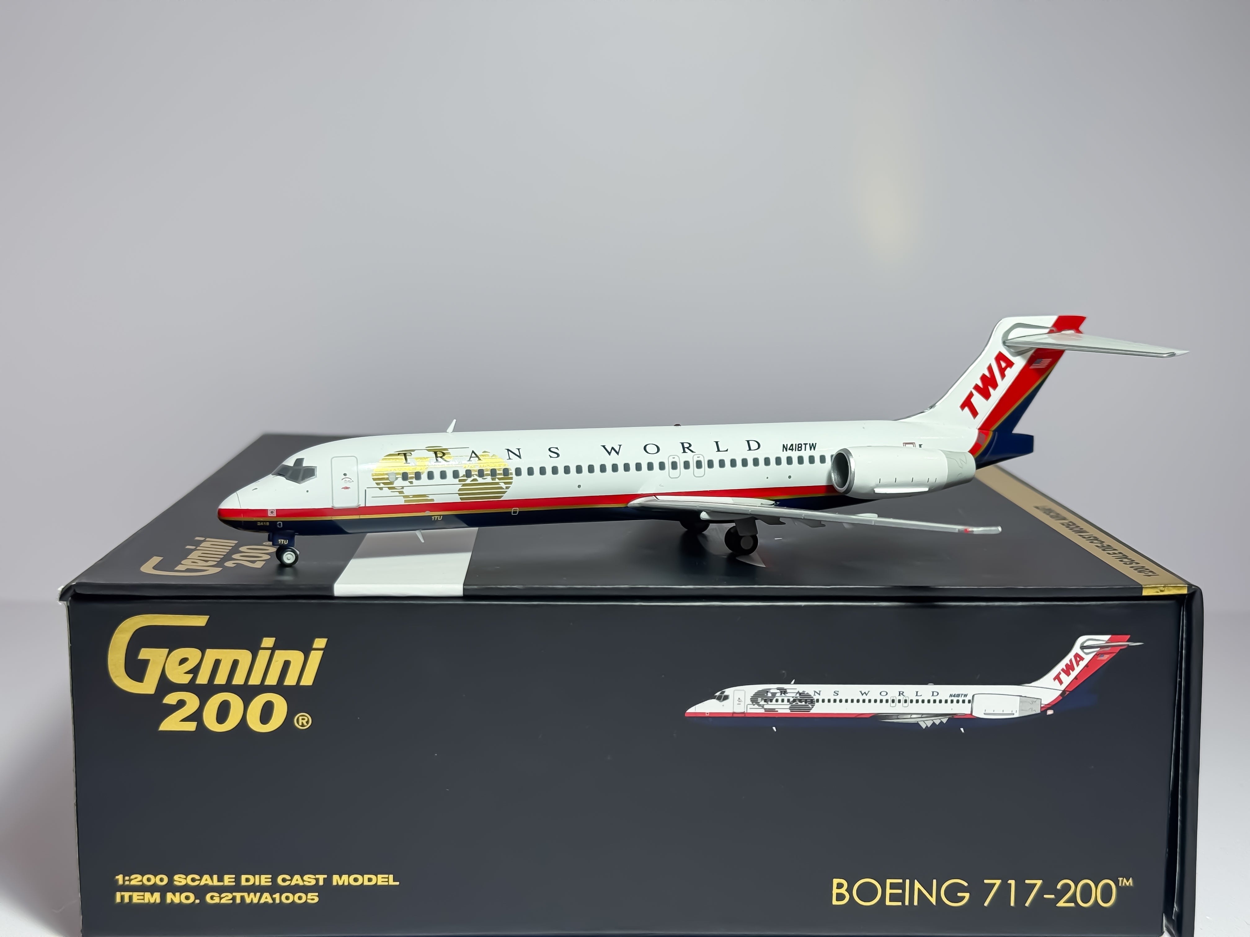 Trans World Airlines (TWA) Boeing 717-200 1:200 Gemini Jets N418TW (G2TWA1005)