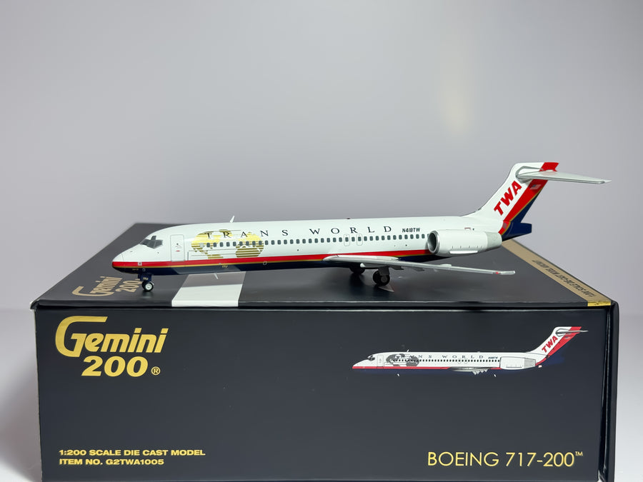 Trans World Airlines (TWA) Boeing 717-200 1:200 Gemini Jets N418TW (G2TWA1005)