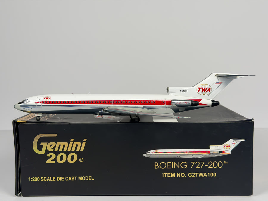 Trans World Airlines (TWA) Boeing 727-200 1:200 Gemini Jets N64319 (G2TWA100)
