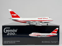 Trans World Airlines (TWA) Boeing 747SP 1:200 Gemini Jets N58201 (G2TWA1159)
