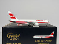 Trans World Airlines (TWA) Boeing 767-200 1:200 Gemini Jets N601TW (G2TWA139)