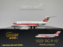 TWA Trans World Douglas DC-9-10 1:200 Gemini Jets N1058T (G2TWA223)