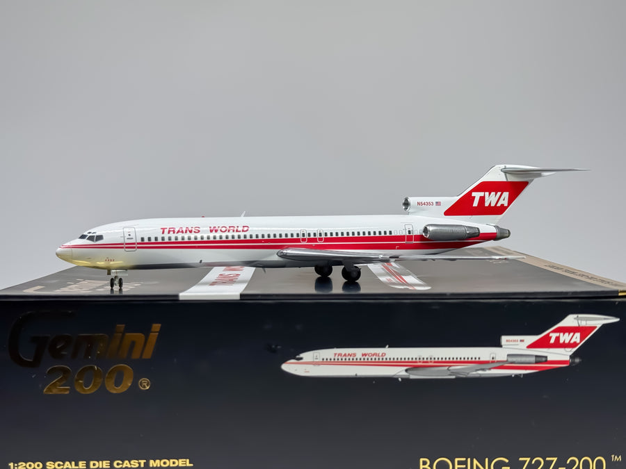Trans World Airlines (TWA) Boeing 727-200 1:200 Gemini Jets N54353 (G2TWA343)