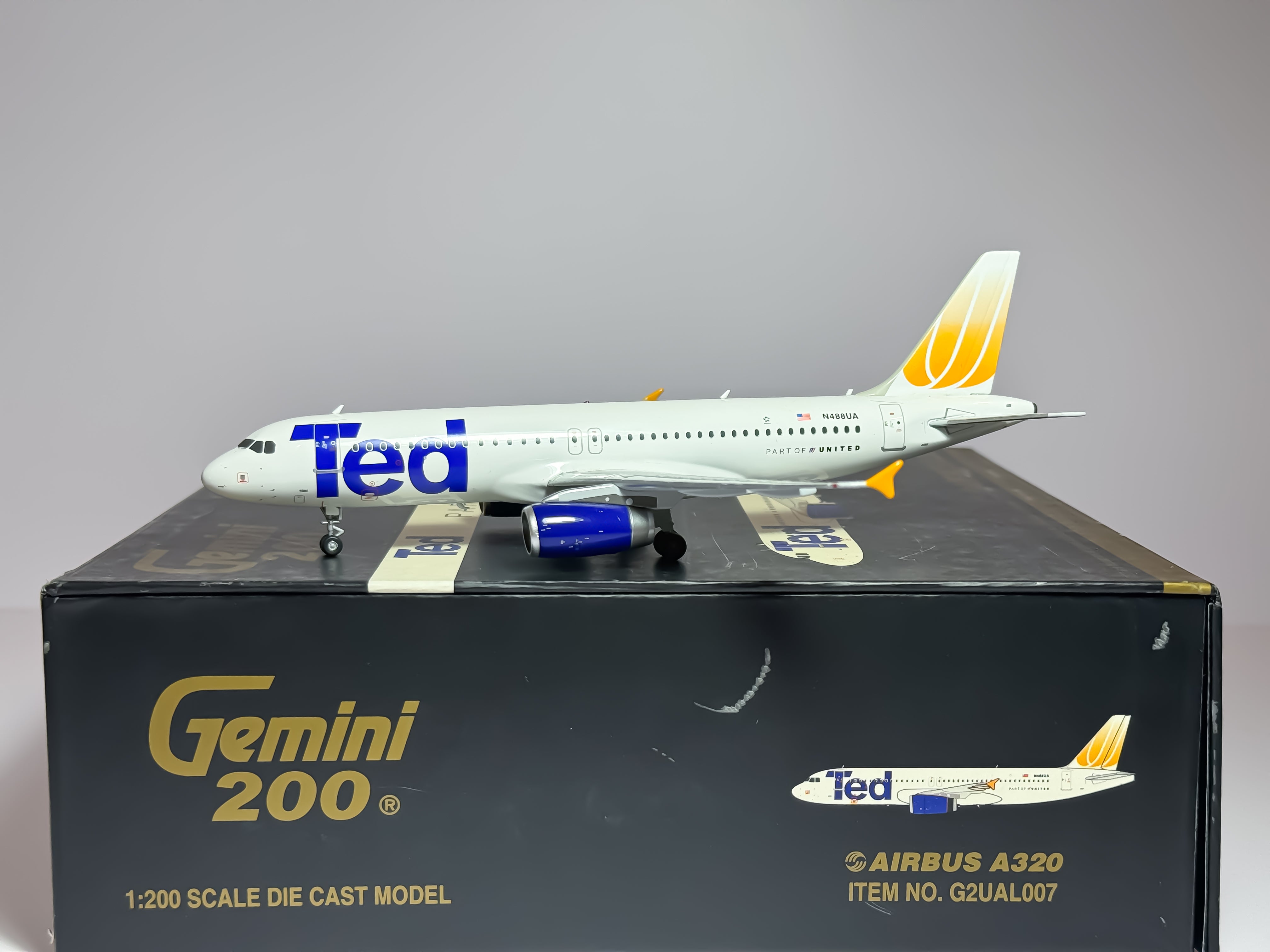 United Airlines Airbus A320 1:200 Gemini Jets N488UA (G2UAL007)