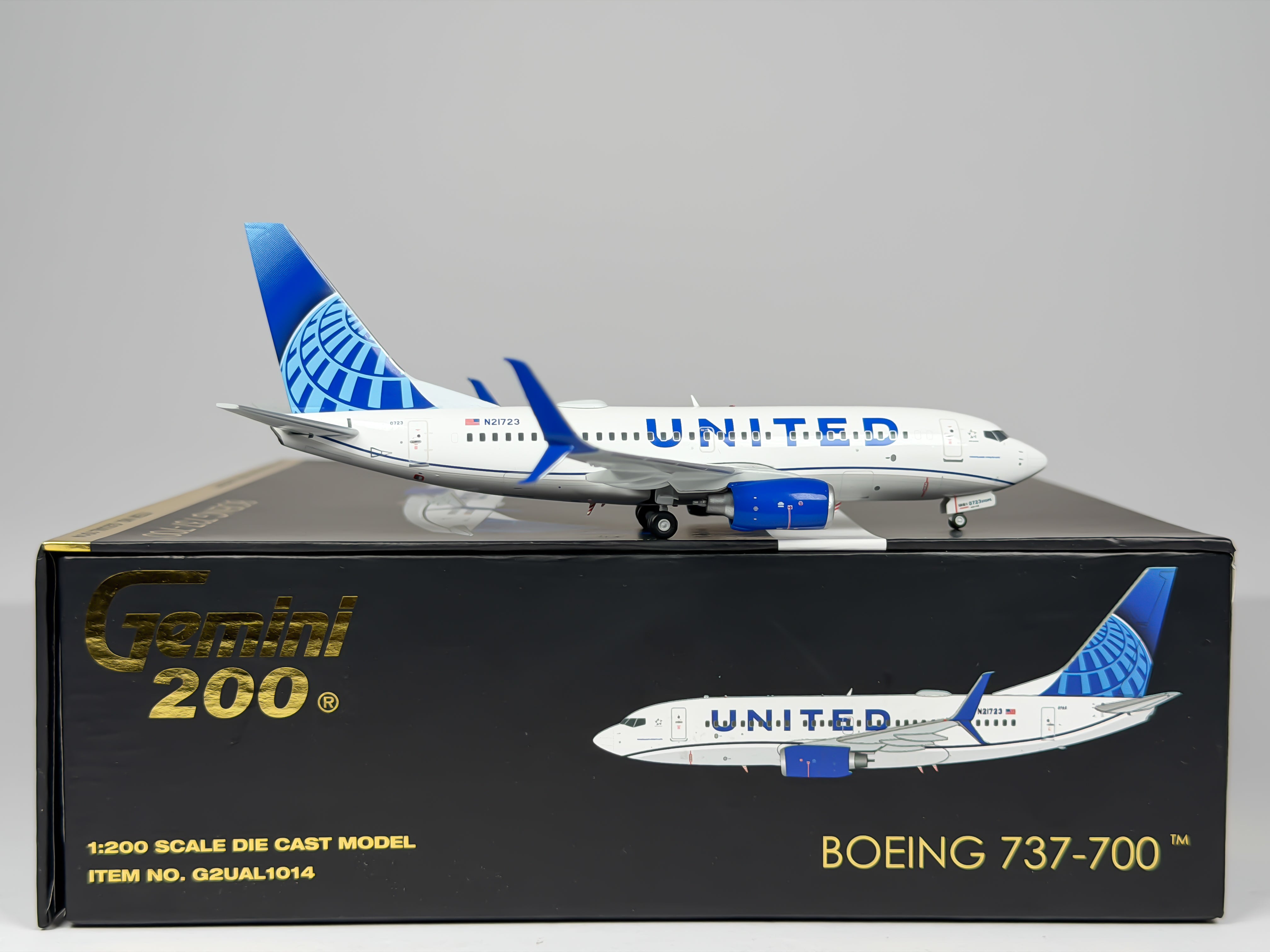 United Airlines Boeing 737-700 1:200 Gemini Jets N21723 (G2UAL1014)