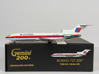United Airlines Boeing 727-200 1:200 Gemini Jets N7644U (G2UAL109)