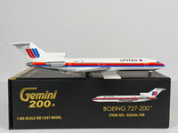 United Airlines Boeing 727-200 1:200 Gemini Jets N7644U (G2UAL109)