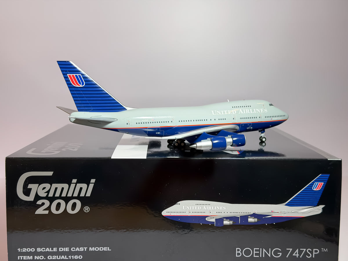 United Airlines Boeing 747SP 1:200 Gemini Jets N145UA (G2UAL1160)