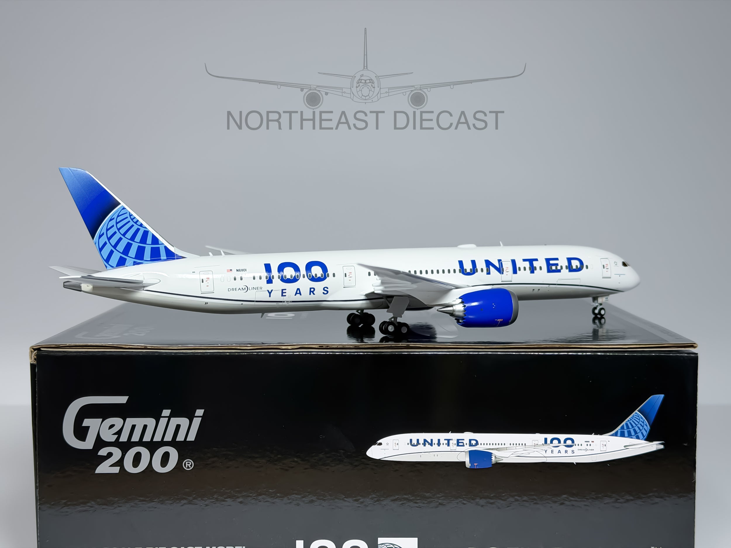 United Airlines Boeing 787-9 1:200 Gemini Jets N61101 (G2UAL1258)