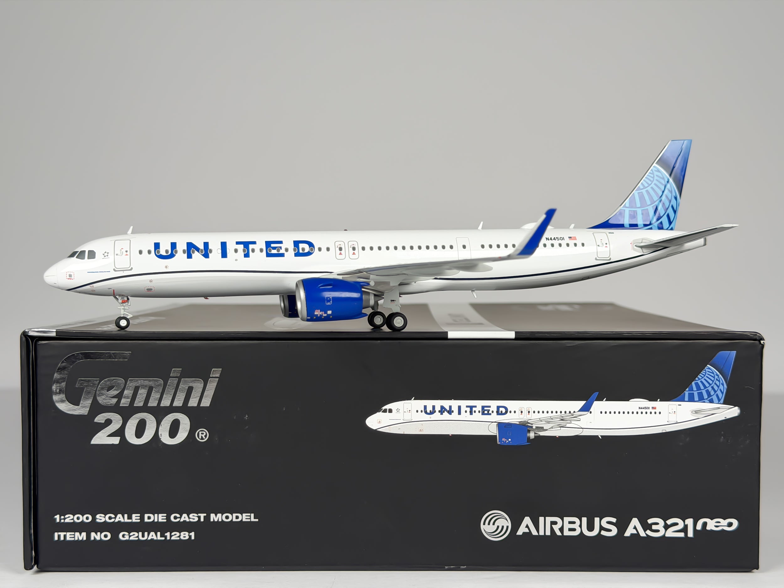 United Airlines Airbus A321neo 1:200 Gemini Jets N44501 (G2UAL1281)