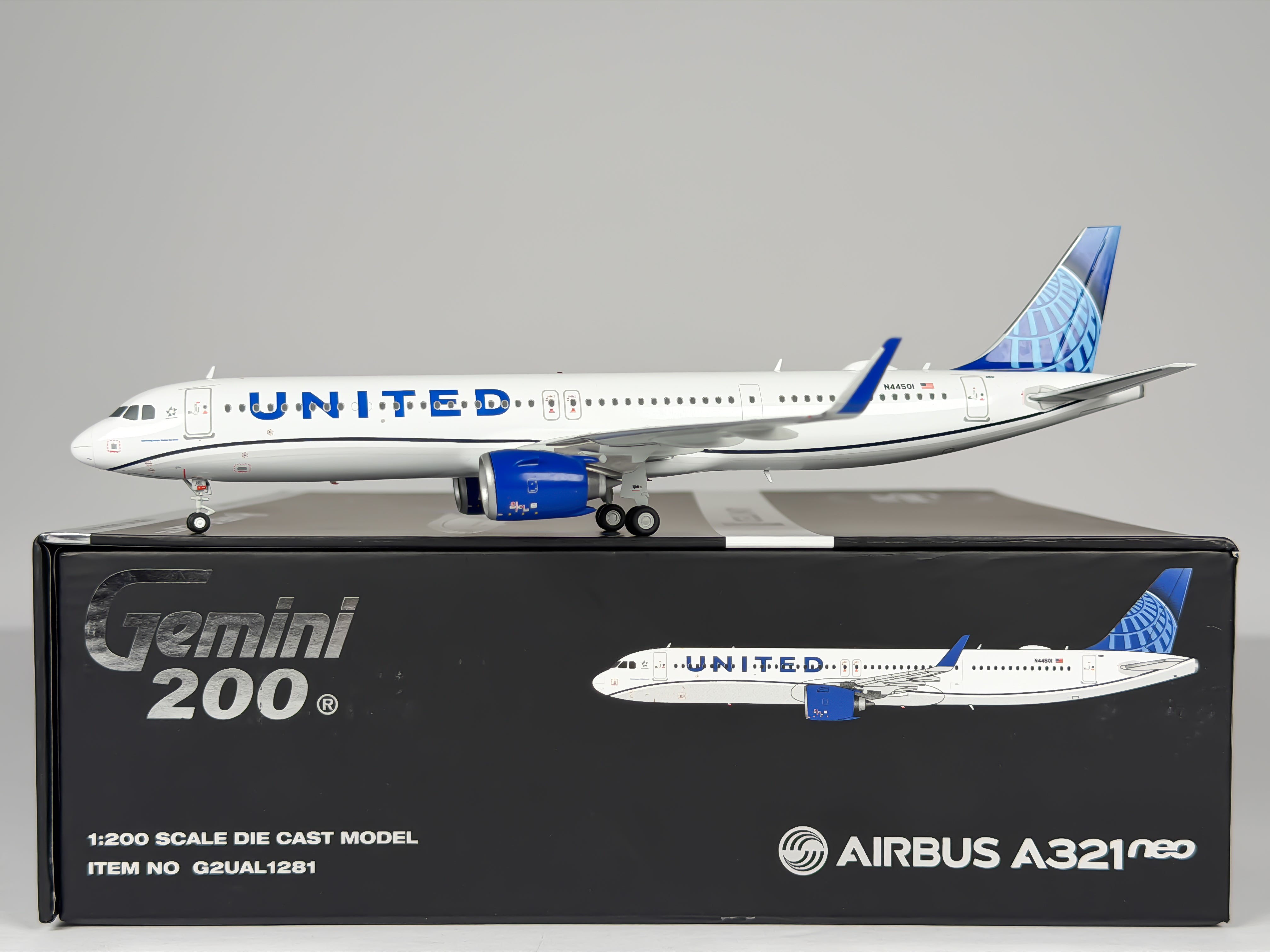 United Airlines Airbus A321neo 1:200 Gemini Jets N44501 (G2UAL1281)