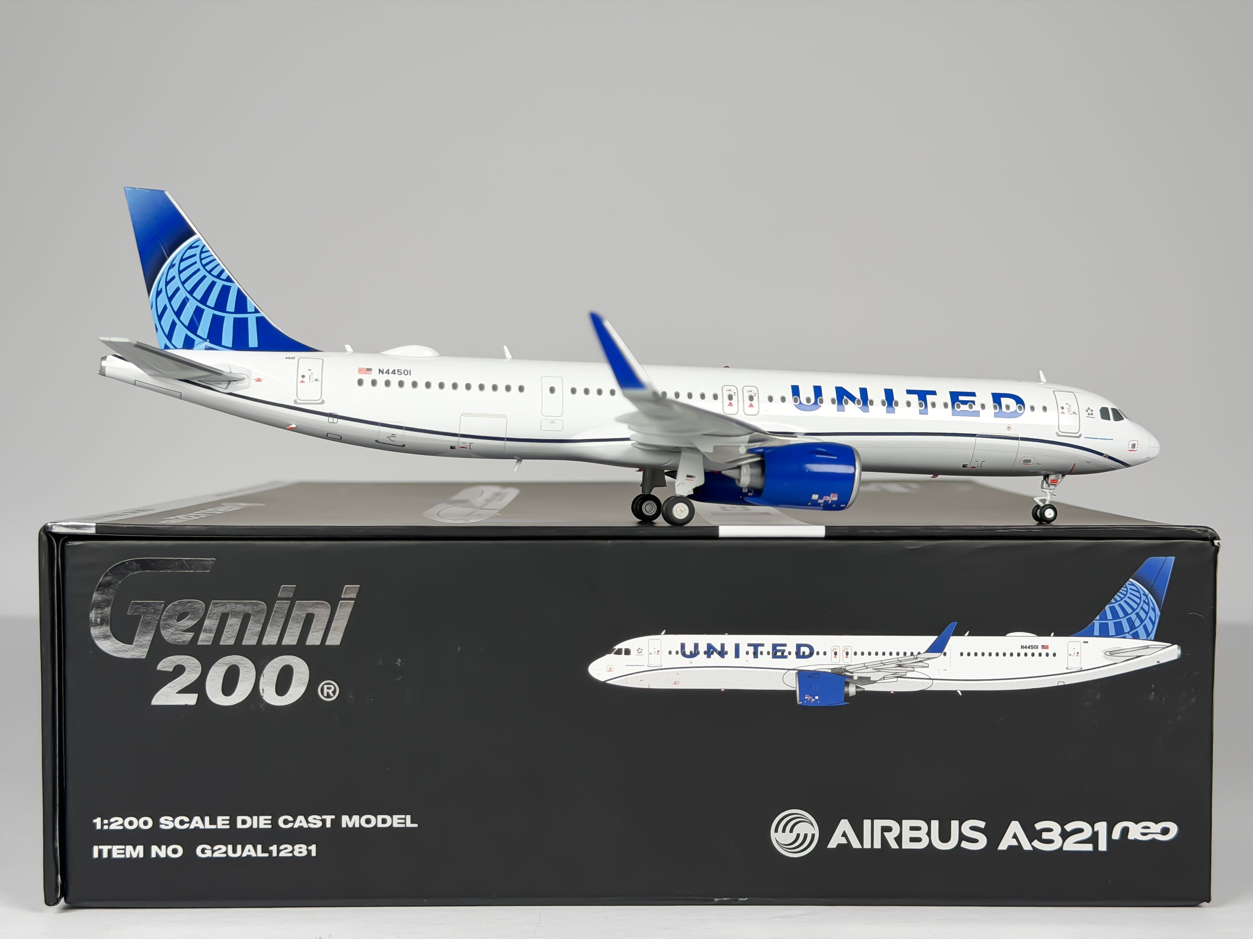 United Airlines Airbus A321neo 1:200 Gemini Jets N44501 (G2UAL1281)