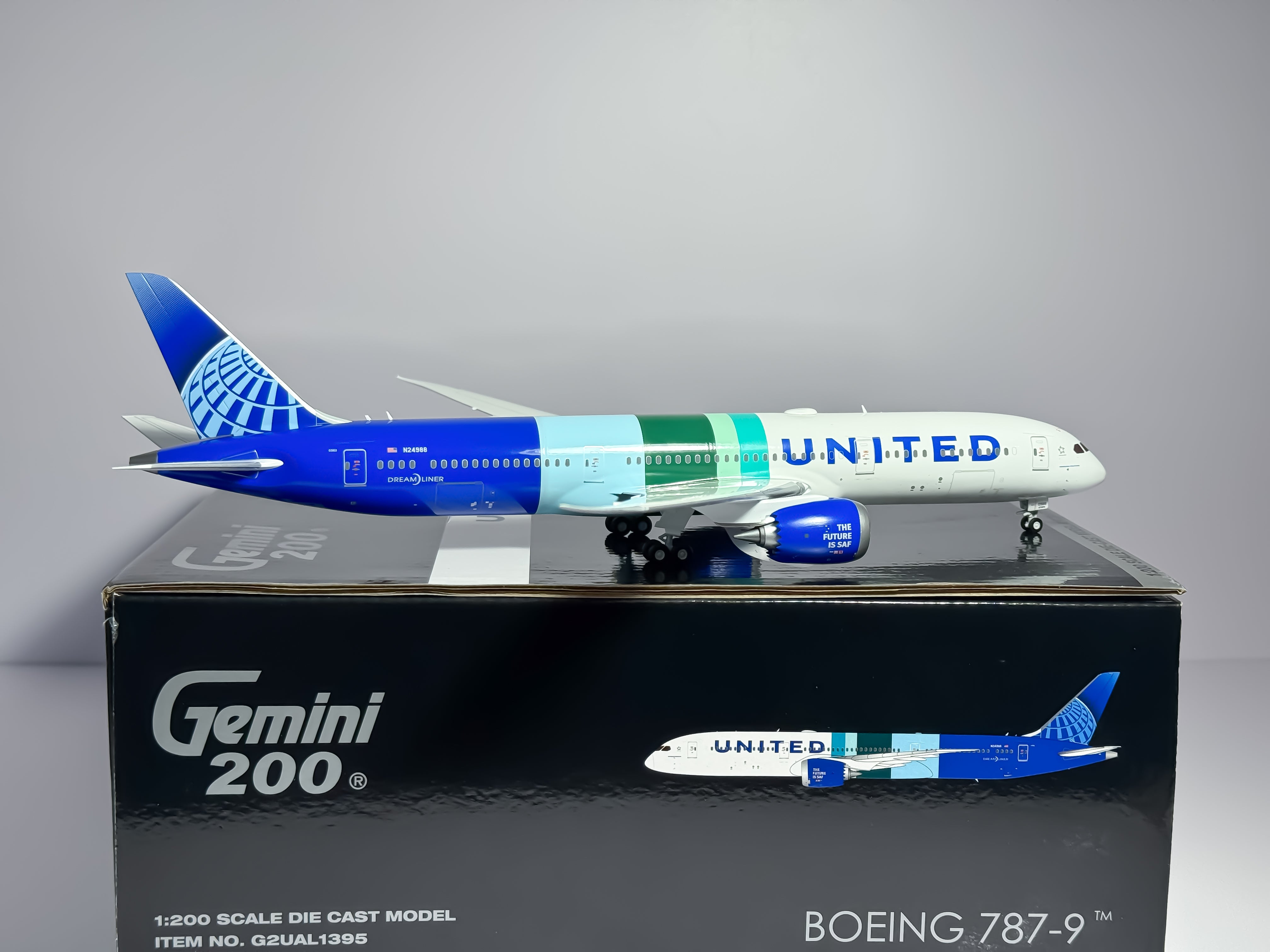 ユナイテッド航空 United 787-9 1/200 Gemini200 United Airlines Boeing 787-9 1:200 Diecast Aircraft - Gemini Jets