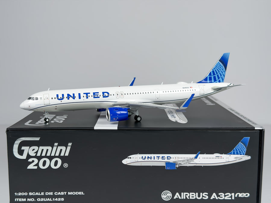 United Airlines Airbus A321neo 1:200 Gemini Jets N14502 (G2UAL1425)