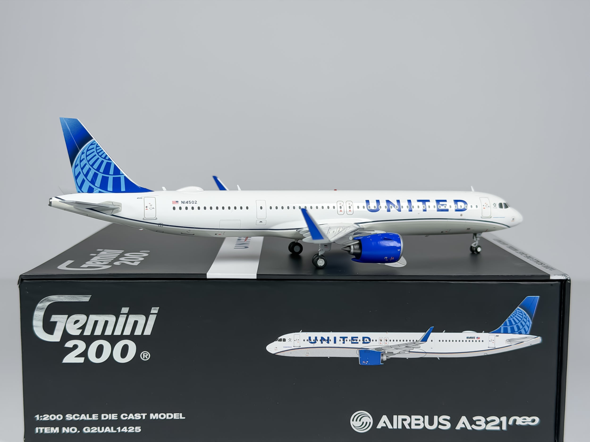 United Airlines Airbus A321neo 1:200 Gemini Jets N14502 (G2UAL1425)