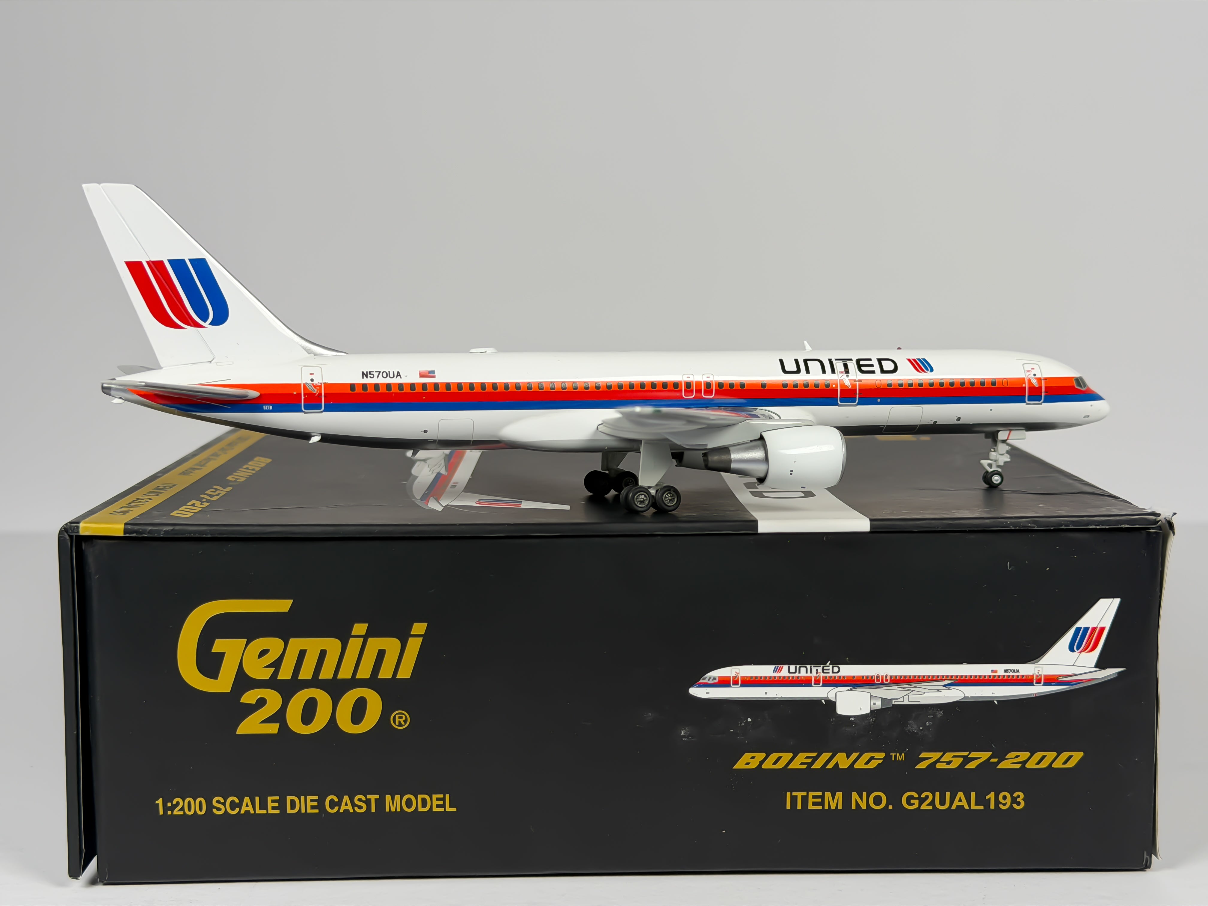 United Airlines Boeing 757-200 1:200 Gemini Jets N570UA (G2UAL193)