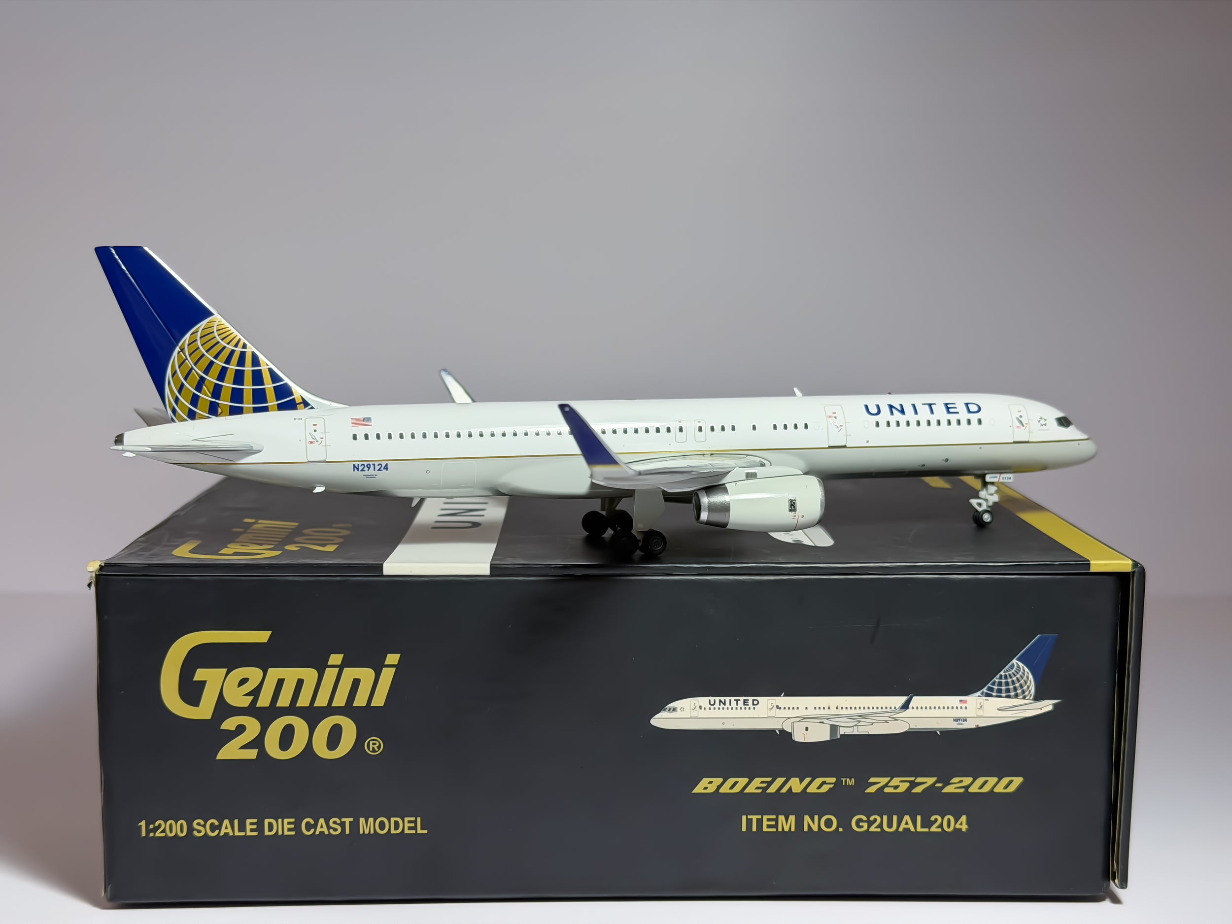United Airlines Boeing 757-200 1:200 Gemini Jets N29124 (G2UAL204)