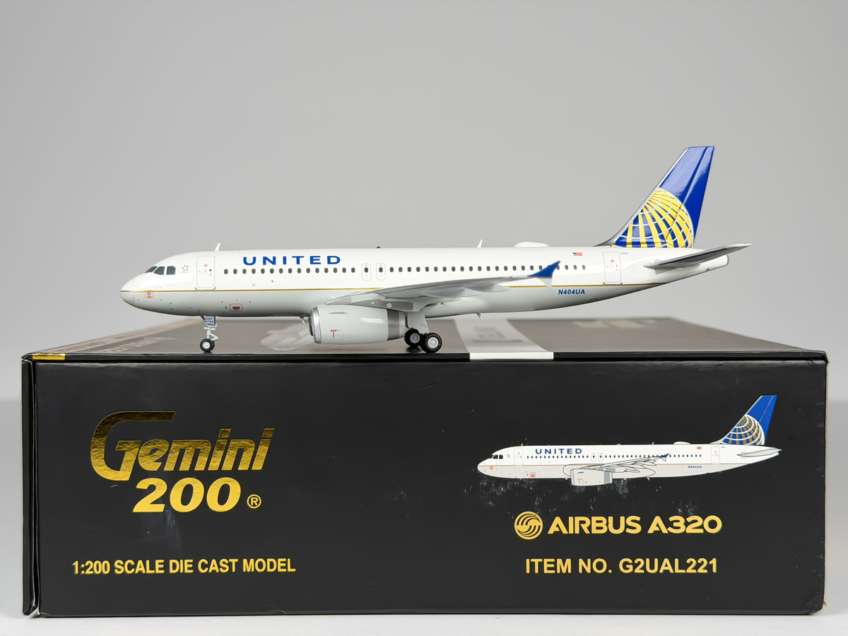 United Airlines Airbus A320 1:200 Gemini Jets N404UA (G2UAL221)