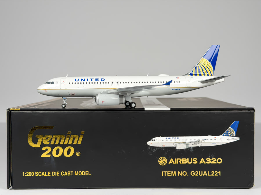 United Airlines Airbus A320 1:200 Gemini Jets N404UA (G2UAL221)