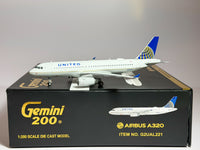 United Airlines Airbus A320 1:200 Gemini Jets N404UA (G2UAL221)