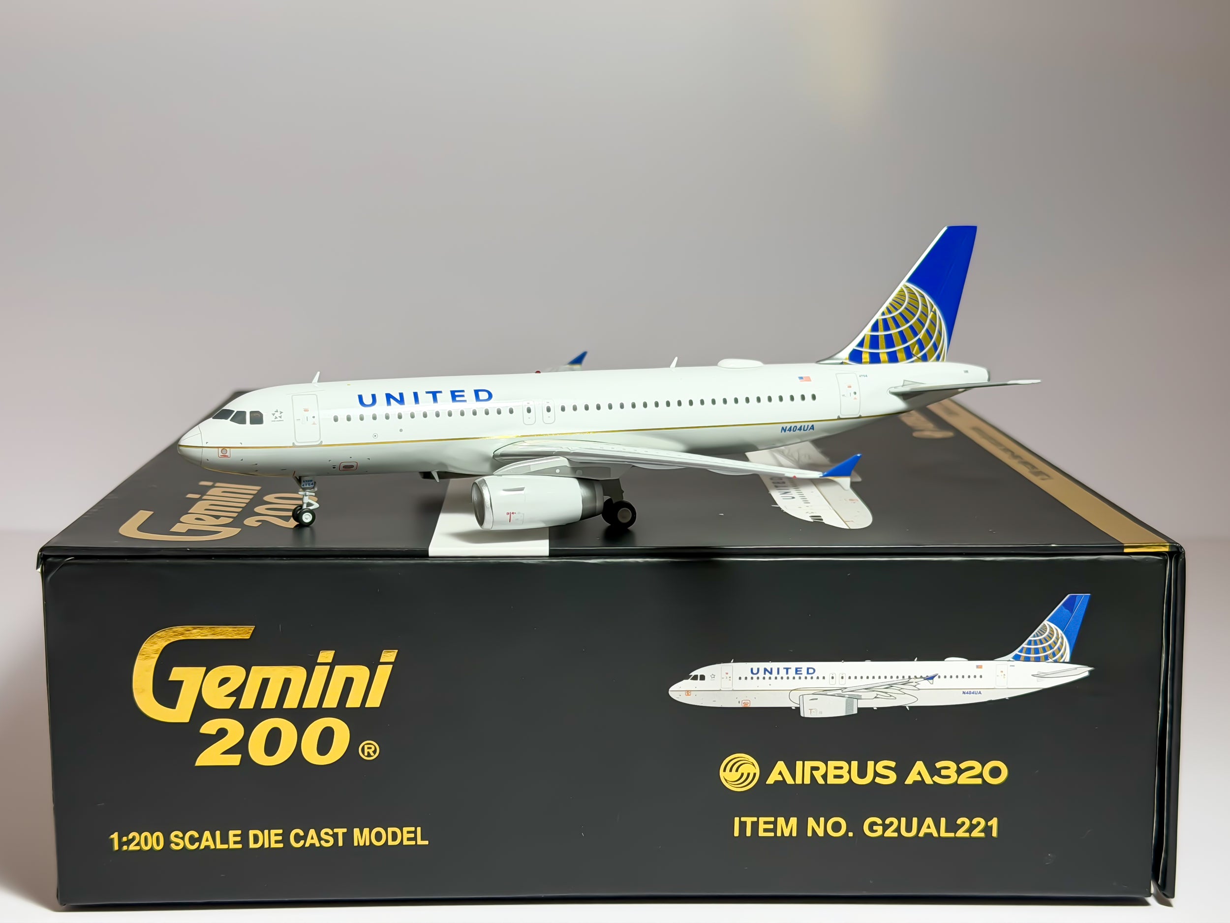 United Airlines Airbus A320 1:200 Gemini Jets N404UA (G2UAL221)