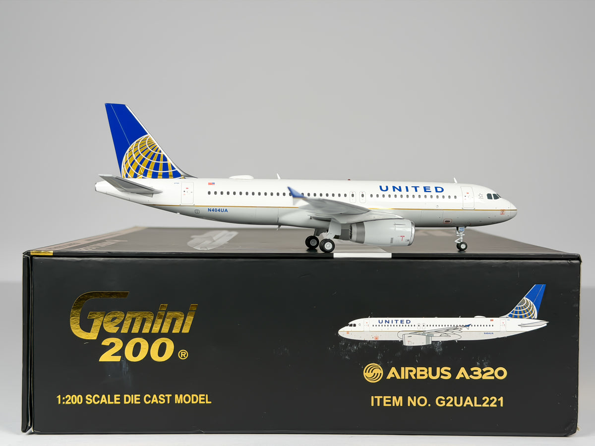 United Airlines Airbus A320 1:200 Gemini Jets N404UA (G2UAL221)