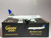 United Airlines Airbus A320 1:200 Gemini Jets N404UA (G2UAL221)