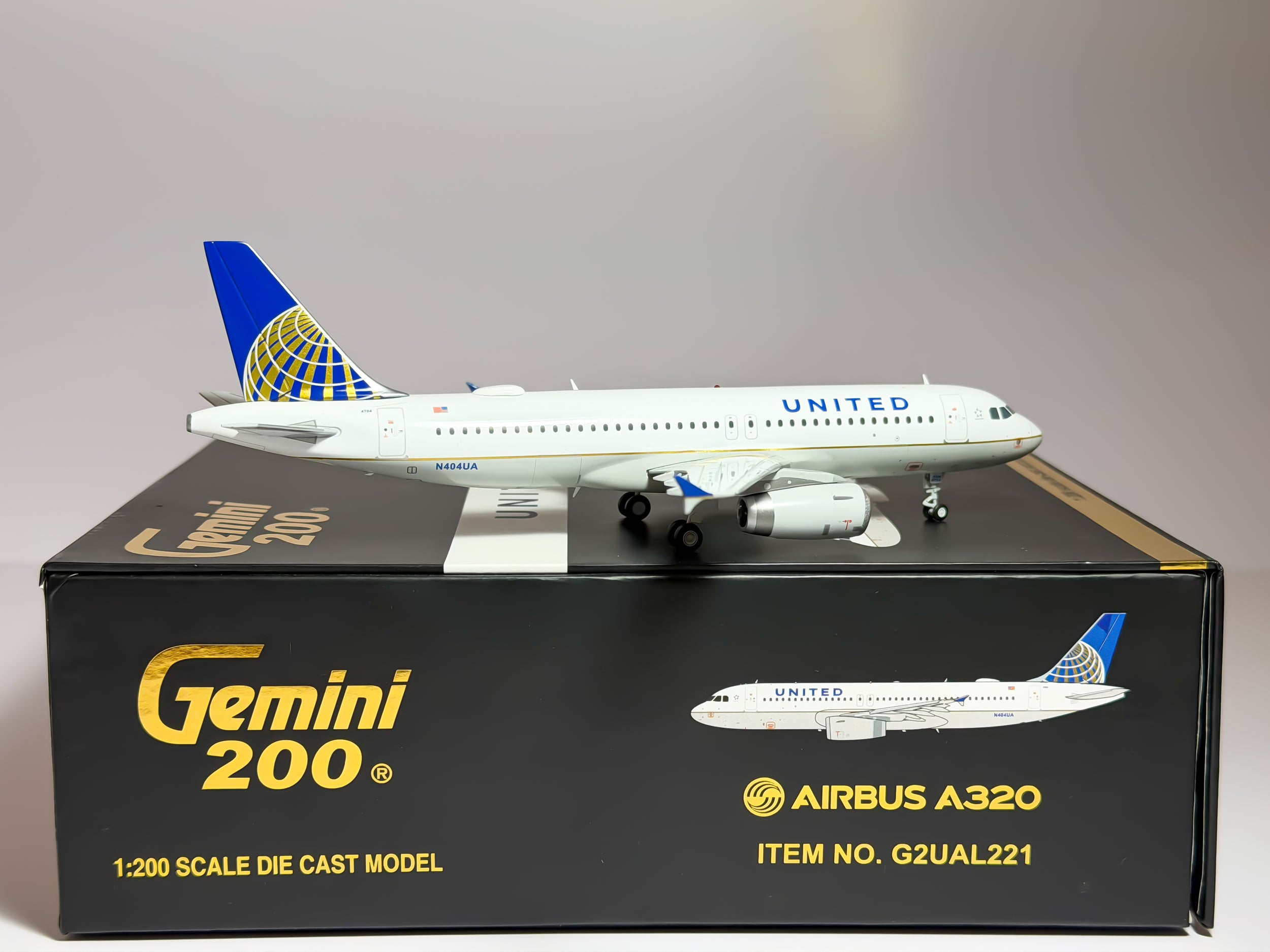 United Airlines Airbus A320 1:200 Gemini Jets N404UA (G2UAL221)
