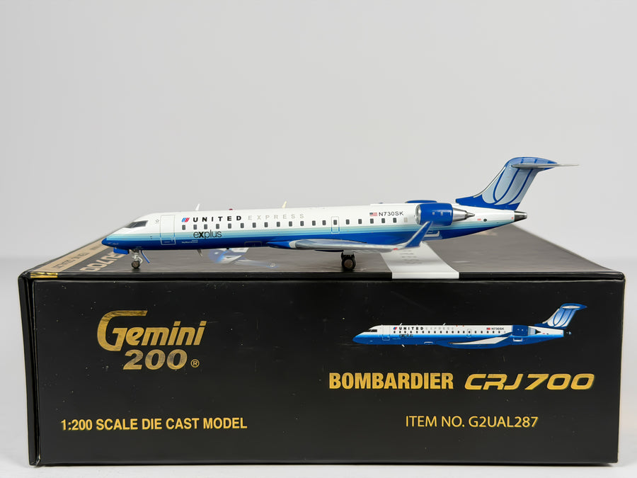 United Express Bombardier CRJ700 1:200 Gemini Jets N730SK (G2UAL287)
