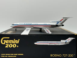 United Airlines Boeing 727-200 1:200 Gemini Jets N7620U (G2UAL346)