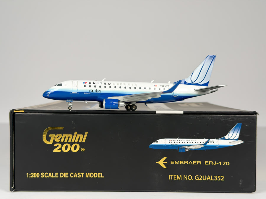 United Express Embraer E170 1:200 Gemini Jets N634RW (G2UAL352)