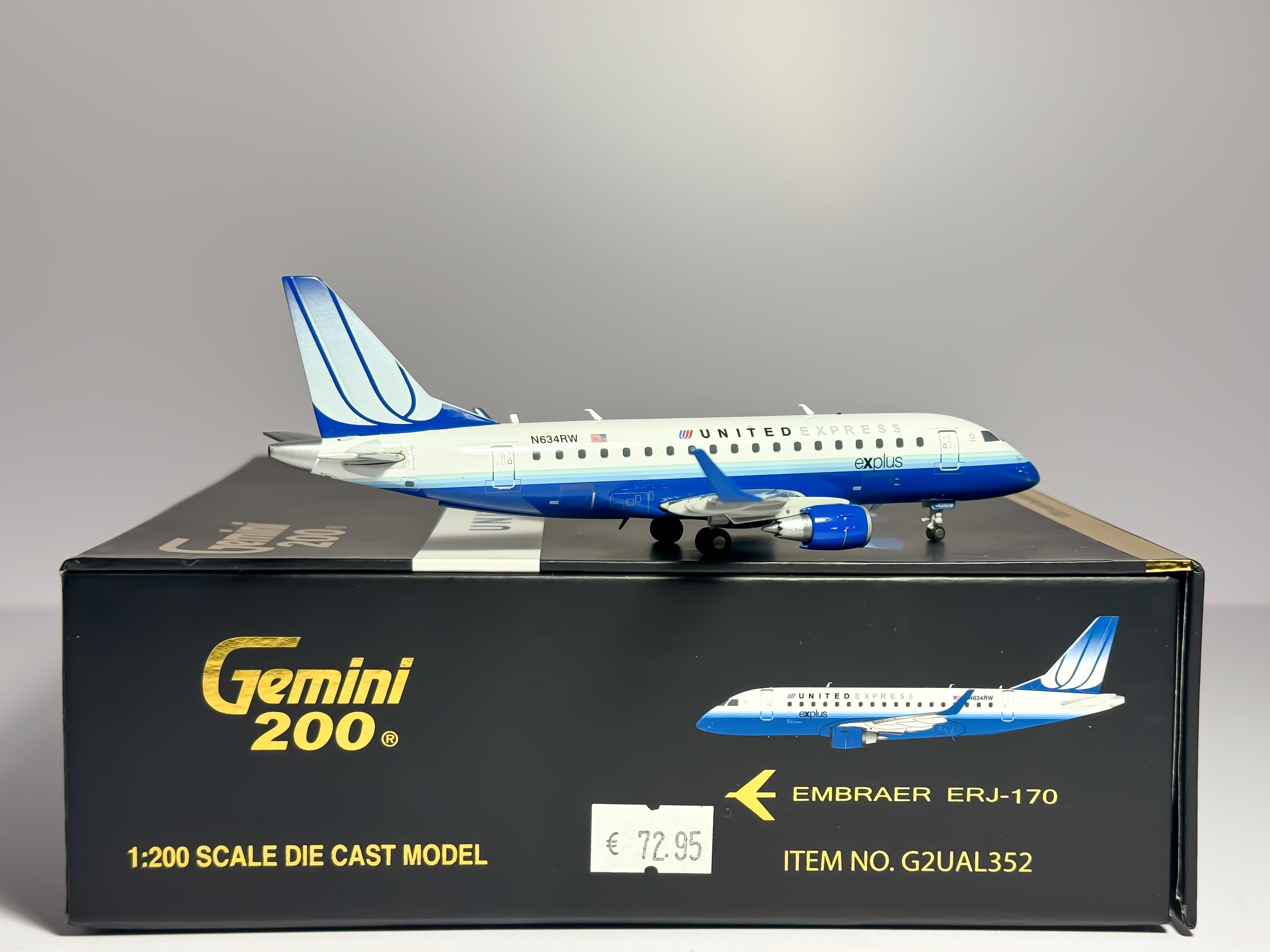 United Express Embraer E170 1:200 Gemini Jets N634RW (G2UAL352)