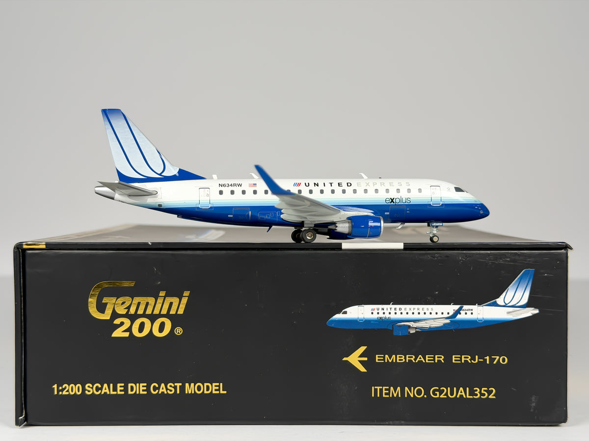United Express Embraer E170 1:200 Gemini Jets N634RW (G2UAL352)
