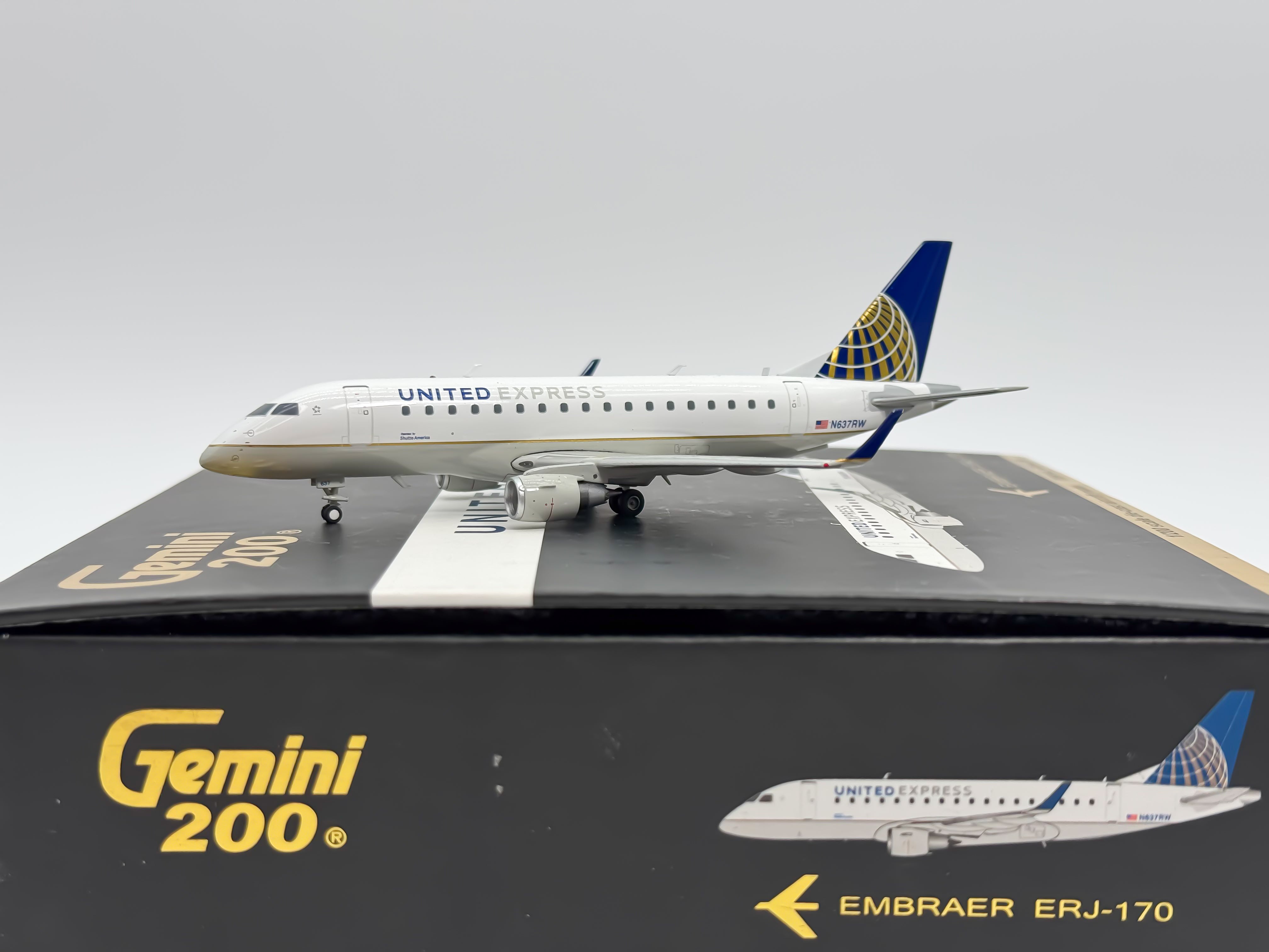 United Express Embraer E170 1:200 Gemini Jets N637RW (G2UAL398)