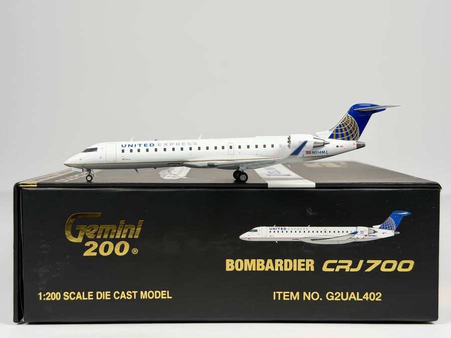 United Express Bombardier CRJ700 1:200 Gemini Jets N514MJ (G2UAL402)
