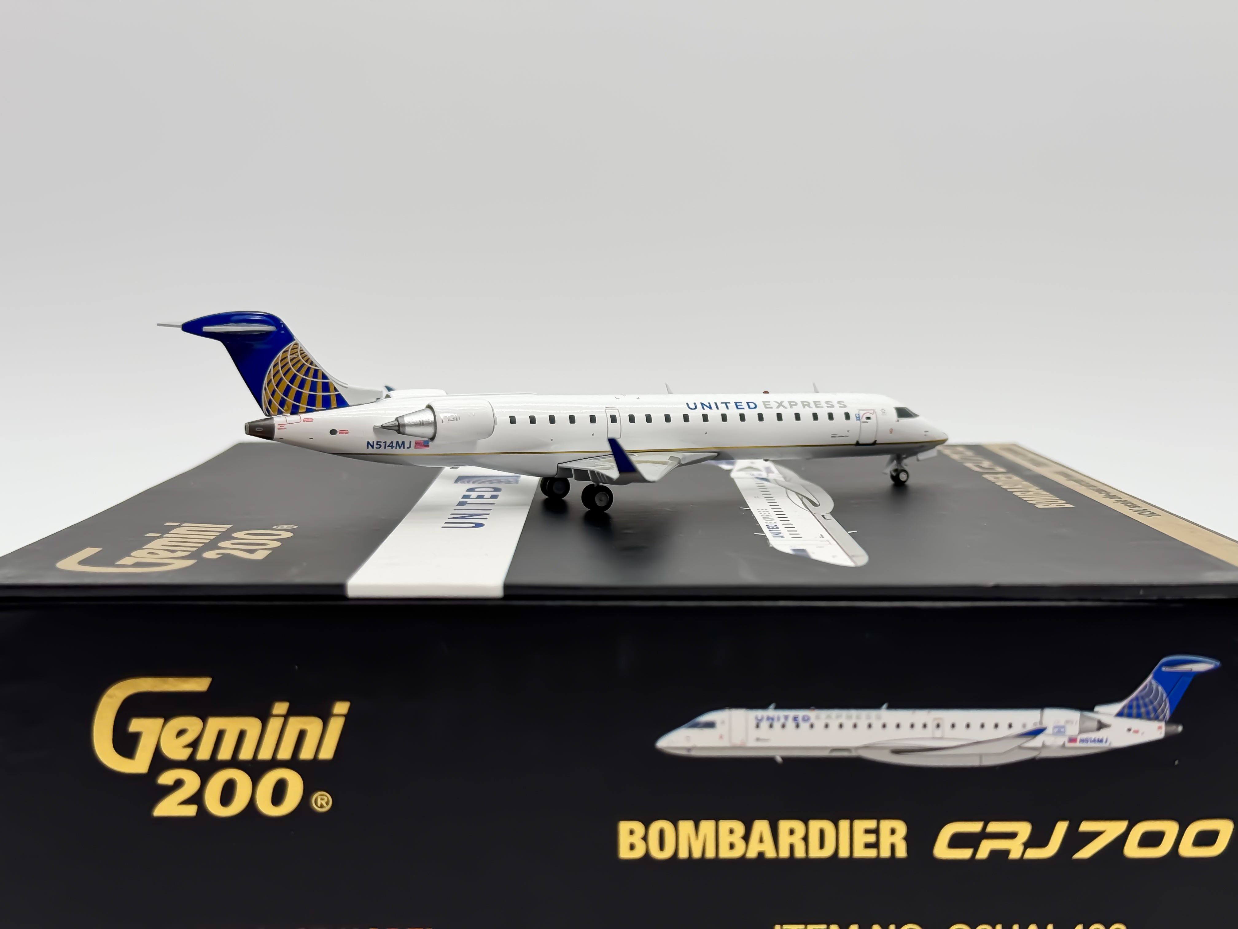 United Express Bombardier CRJ700 1:200 Gemini Jets N514MJ (G2UAL402)