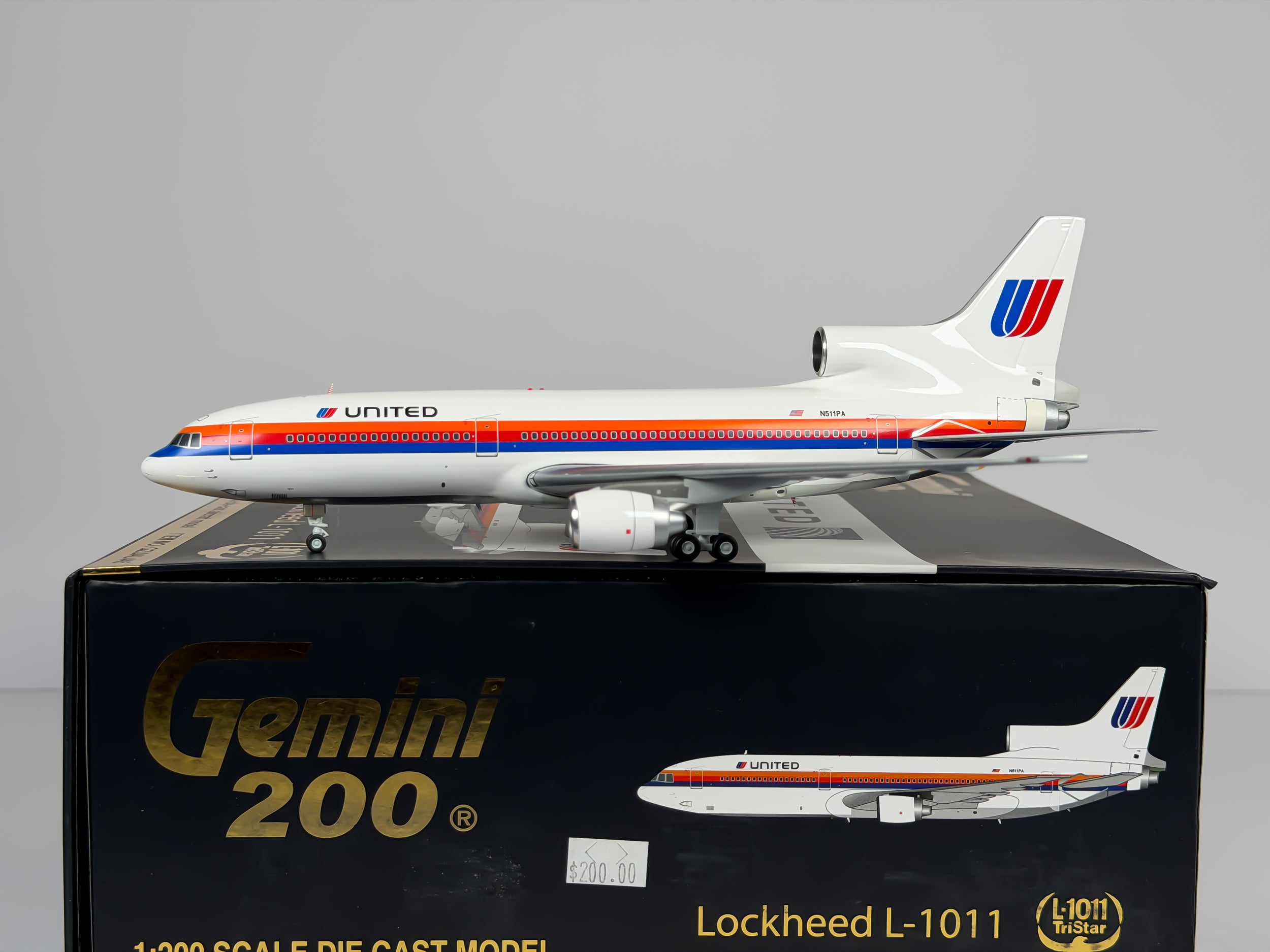 United Airlines Lockheed L-1011 1:200 Gemini Jets N511PA (G2UAL445)