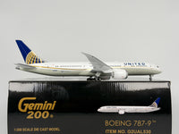 United Airlines Boeing 787-9 1:200 Gemini Jets N38950 (G2UAL530)