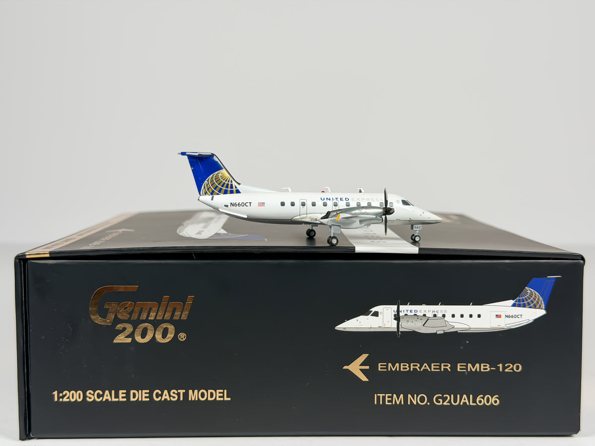 United Express Embraer EMB-120 1:200 Gemini Jets N660CT (G2UAL606)