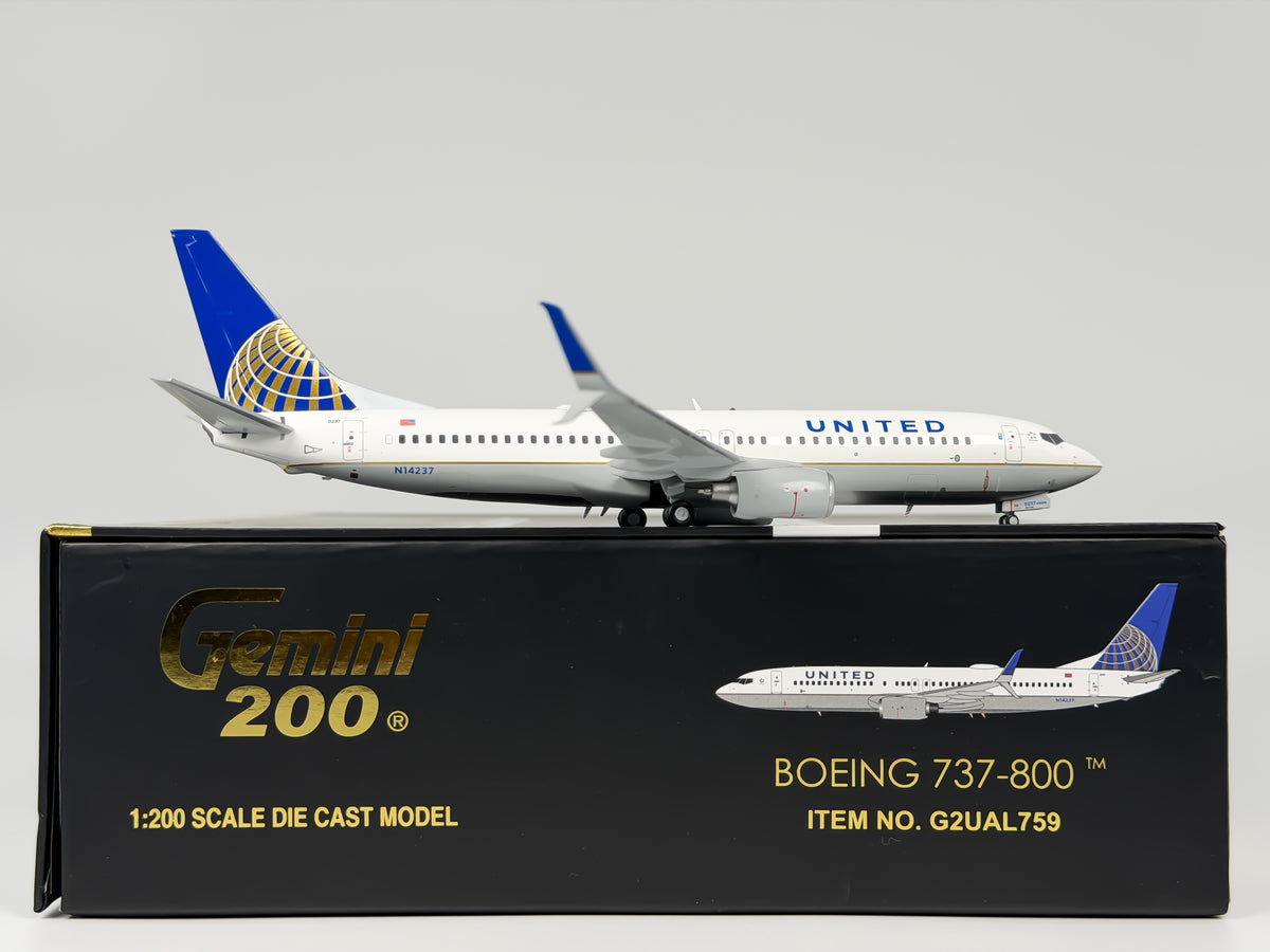 United Airlines Boeing 737-800 1:200 Gemini Jets N14237 (G2UAL759)