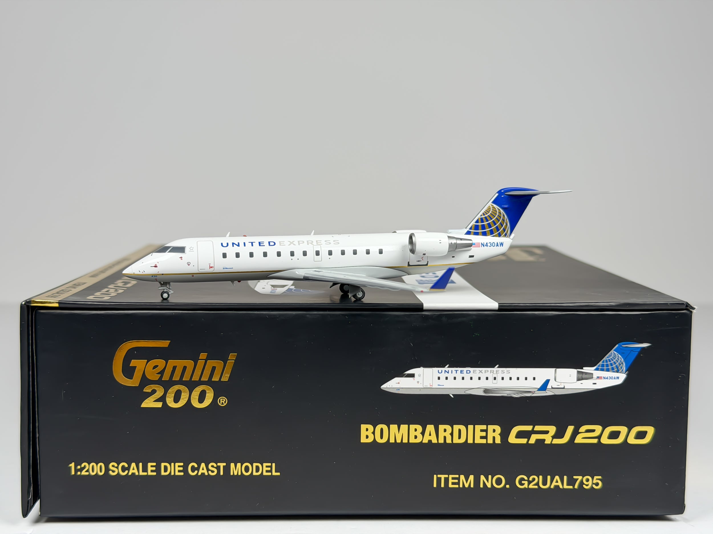 United Express Bombardier CRJ200 1:200 Gemini Jets N430AW (G2UAL795)