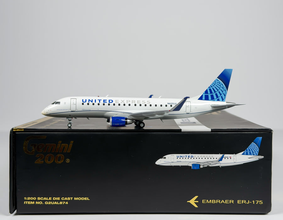 United Express Embraer E175 1:200 Gemini Jets N605UX (G2UAL874)