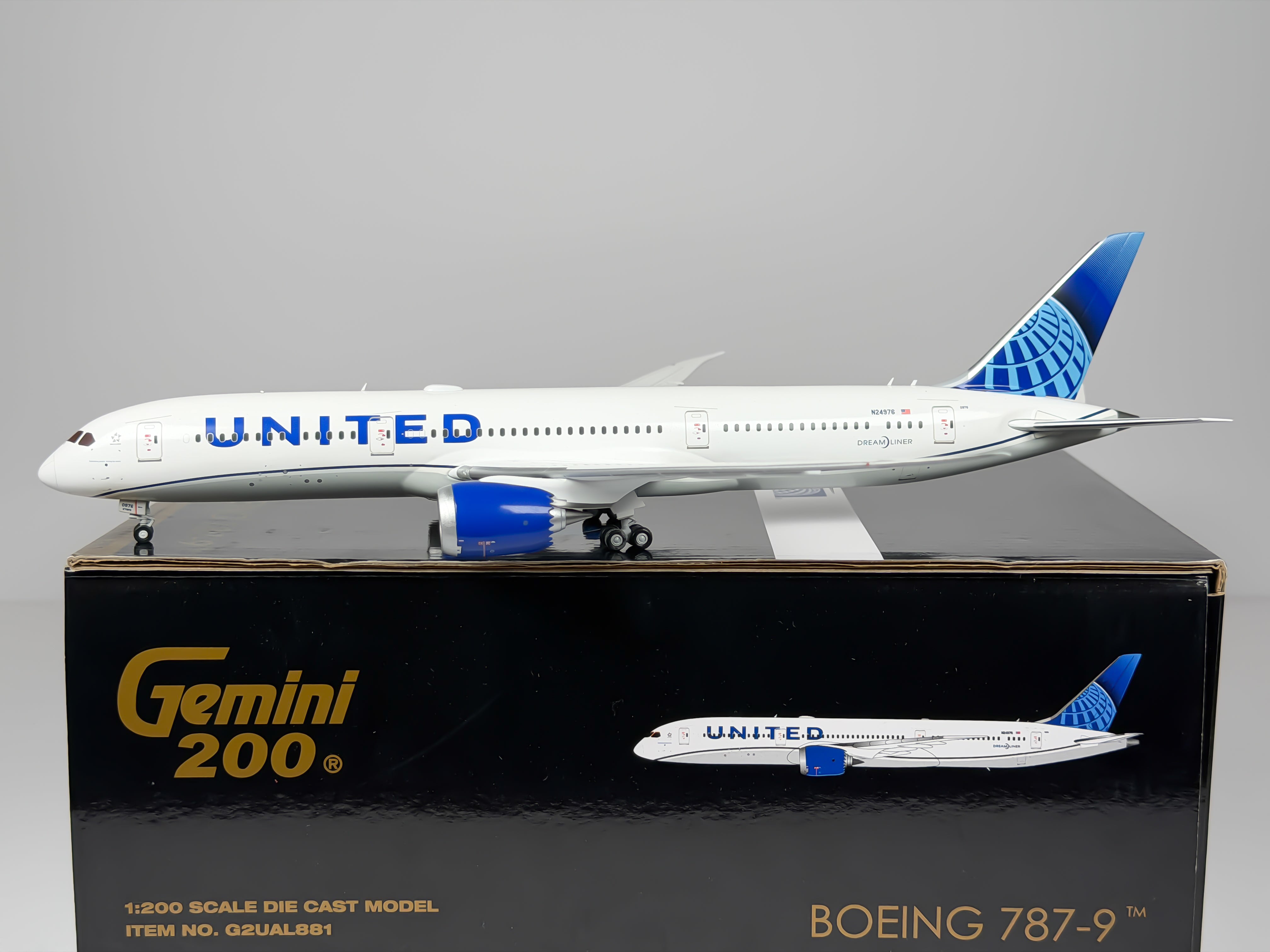 United Airlines Boeing 787-9 1:200 Gemini Jets N24976 (G2UAL881)
