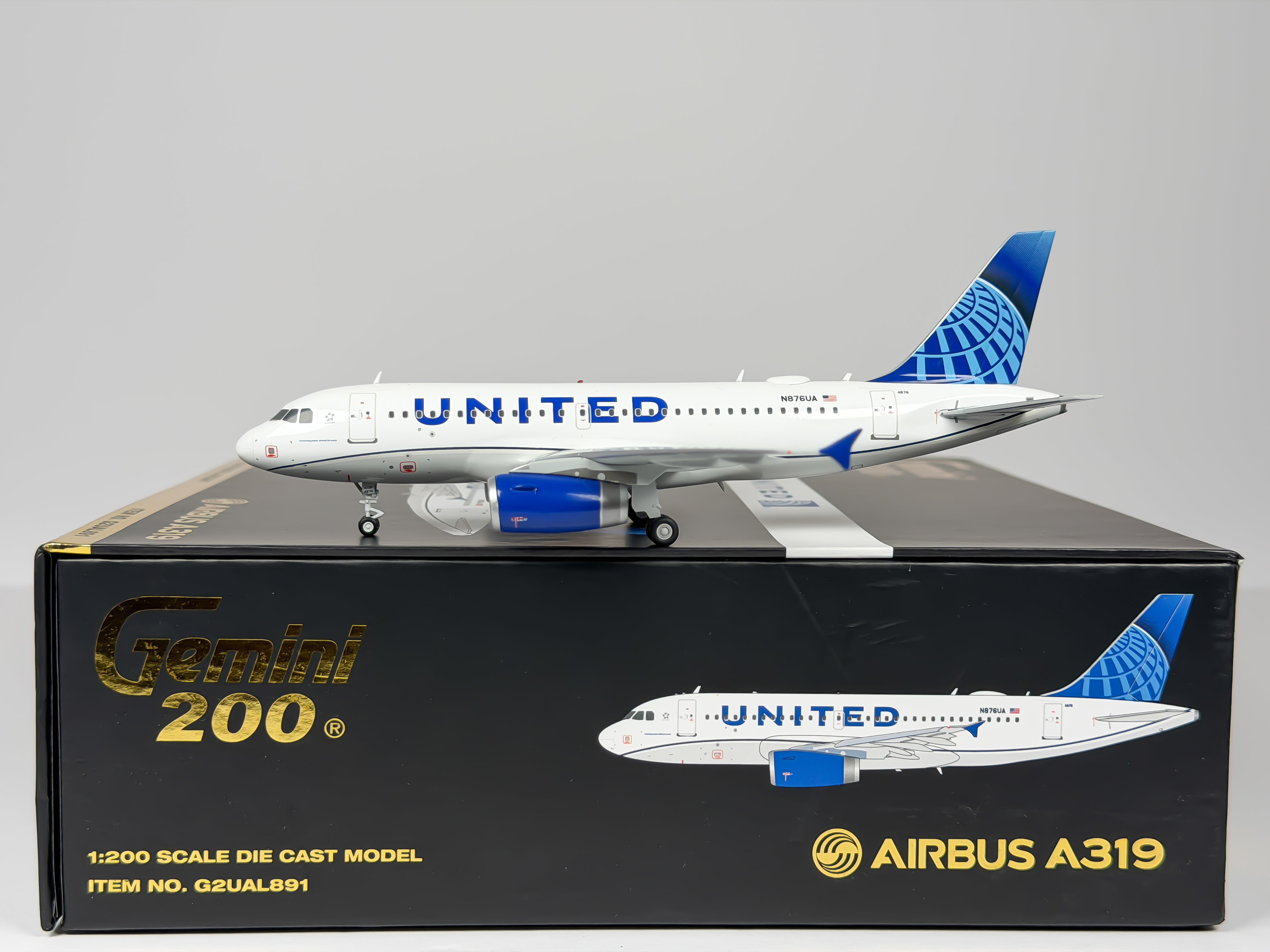 United Airlines Airbus A319 1:200 Gemini Jets N876UA (G2UAL891)
