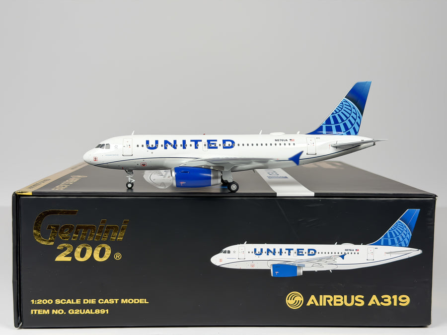 United Airlines Airbus A319 1:200 Gemini Jets N876UA (G2UAL891)